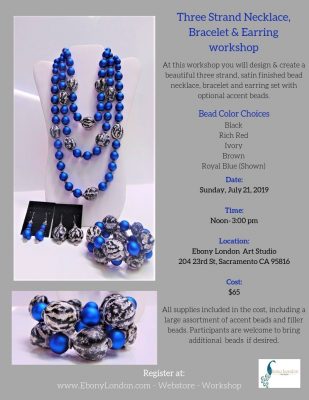 Three-Strand Necklace, Bracelet, and Earring Workshop