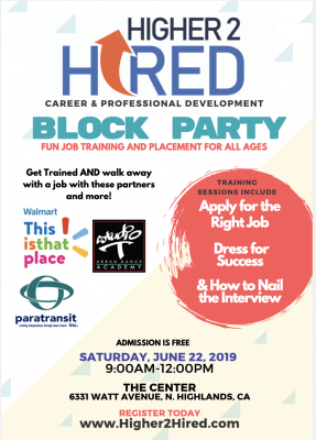 Higher 2 Hired Block Party!