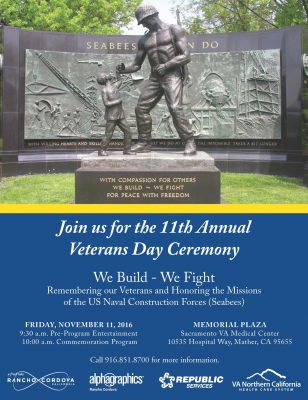 Rancho Cordova 11th Annual Veterans Day Ceremony