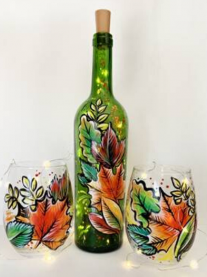 Wine Bottle and Glass Decorating