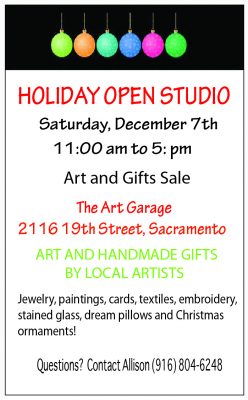 Holiday Gift Sale at The Art Garage