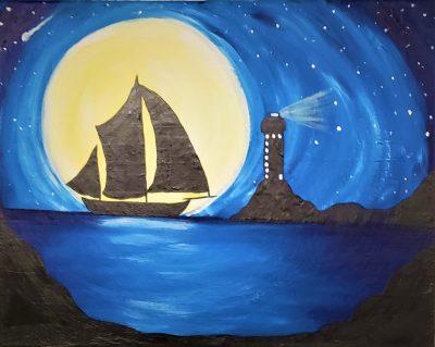 Paint and Vino: Moonlight Sail