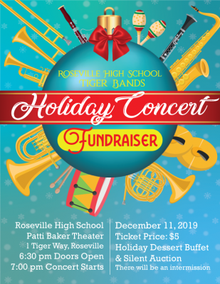 Roseville High School Tiger Bands Holiday Concert Fundraiser