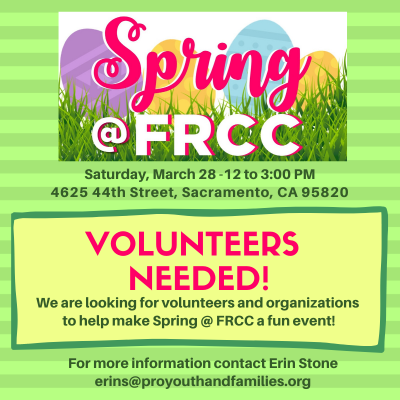 Spring at Fruit Ridge Community Collaborative (Cancelled)