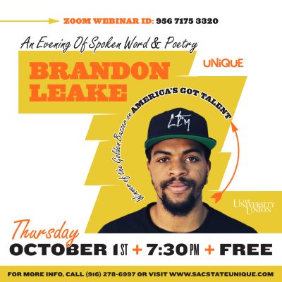 An Evening of Spoken Word with Brandon Leake of America's Got Talent