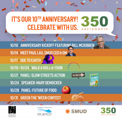 350 Sacramento’s 10th Anniversary Celebration
