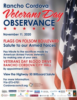 Rancho Cordova Veterans Day Observance