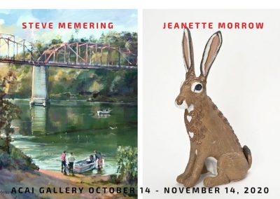 Painting Works by Steven Memering and Ceramics by Jeanette Morrow