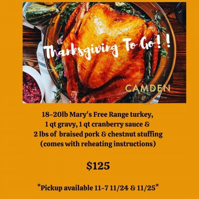 Camden Spit and Larder Thanksgiving To Go