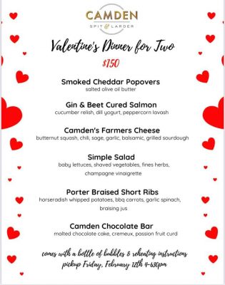Camden Spit and Larder Valentine's Day Takeout for Two