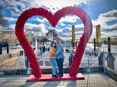 Old Sacramento Waterfront Heart Arch