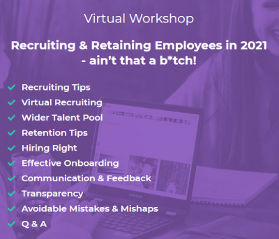 Recruiting and Retaining Employees in 2021 Webinar