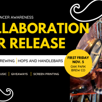 Hops and Handlebars Collaboration Beer Release with Oak Park Brewing Company