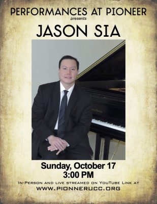 Jason Sia Solo Piano Concert