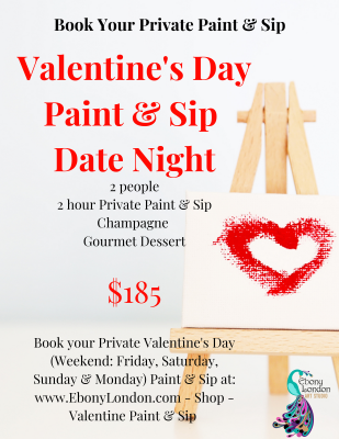 Valentine's Day Paint and Sip Date Night
