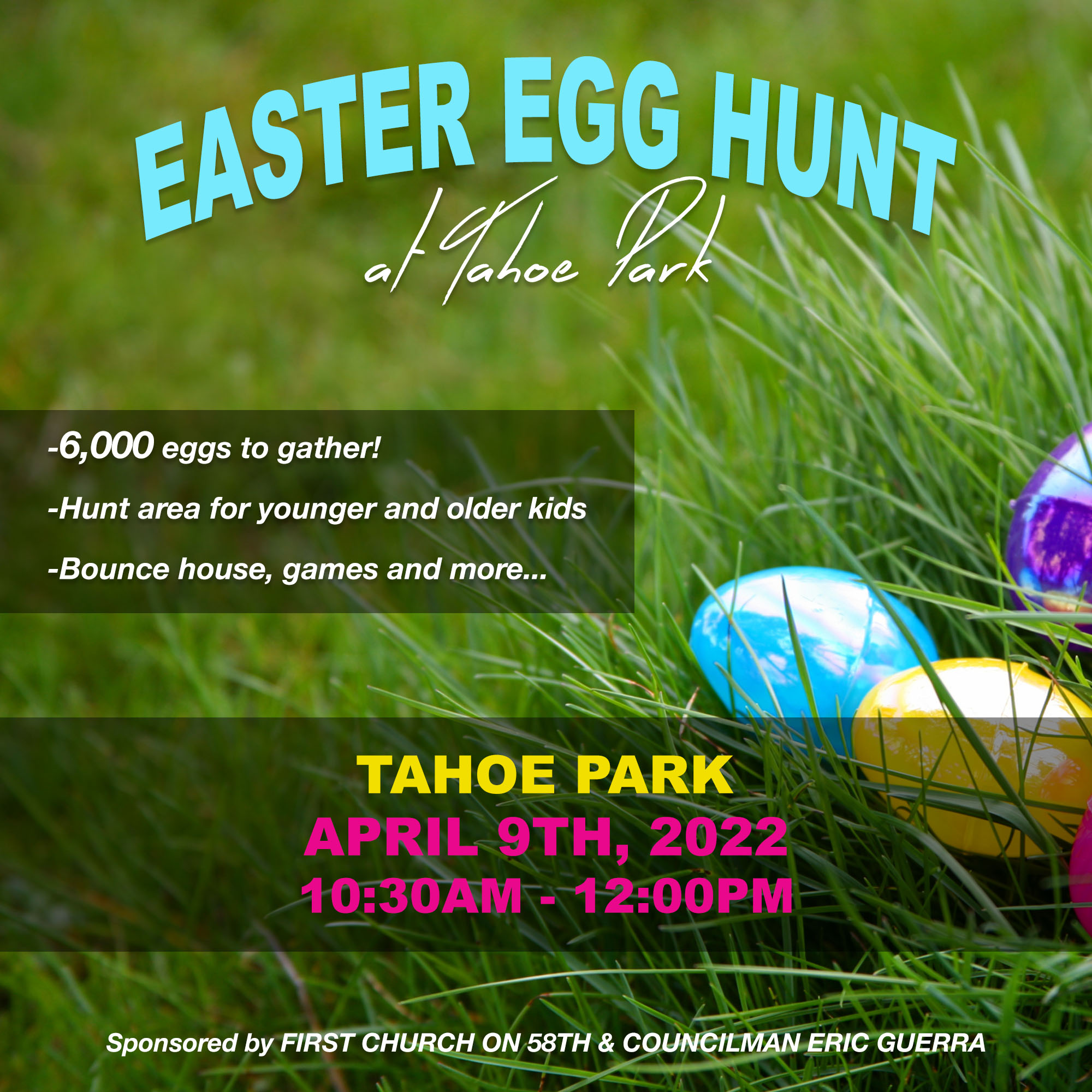 Easter Egg Hunt, First Church of God at Tahoe Park, Sacramento CA, Community