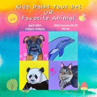 Kids Paint Your Pet or Favorite Animal