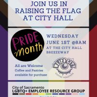 Pride Celebration: Progress Flag Raising at City Hall