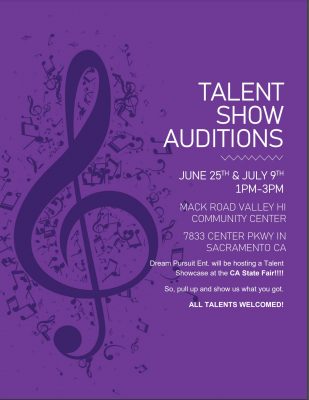 Talent Show Auditions for the California State Fair