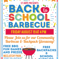St. HOPE Community BBQ and Backpack Giveaway