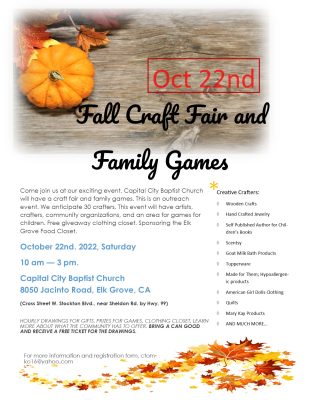 Fall Craft Fair and Family Games