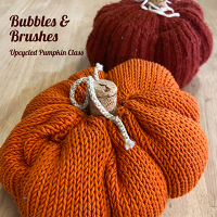 Bubbles and Brushes: Upcycled Pumpkin Class