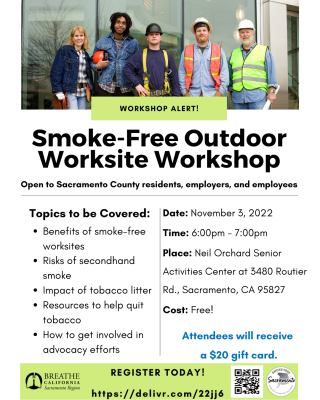 Smoke-Free Outdoor Worksite Workshop