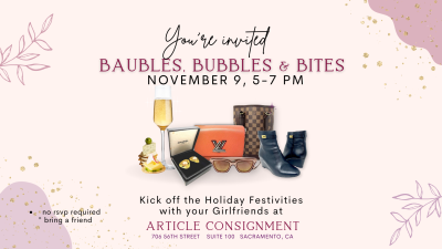 Baubles, Bubbles, and Bites