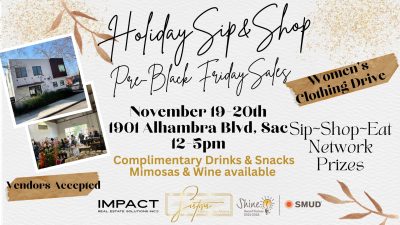Holiday Sip and Shop with Clothing Drive