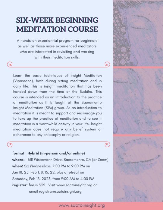 Beginning Meditation Course