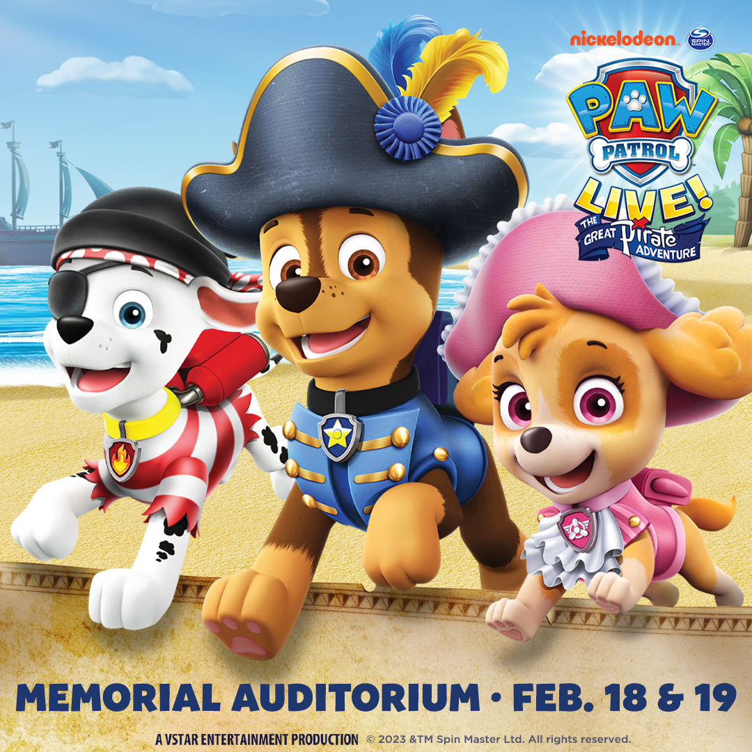 PAW Patrol ®Live! The Great Pirate Adventure, Nickelodeon and VStar  Entertainment Group at Memorial Auditorium, Sacramento CA, Performance