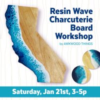 Resin Wave Charcuterie Board Workshop