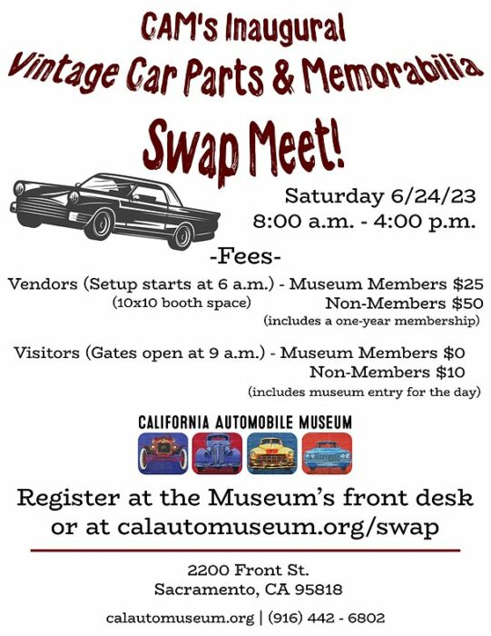 Vintage Car Parts and Memorabilia Swap Meet