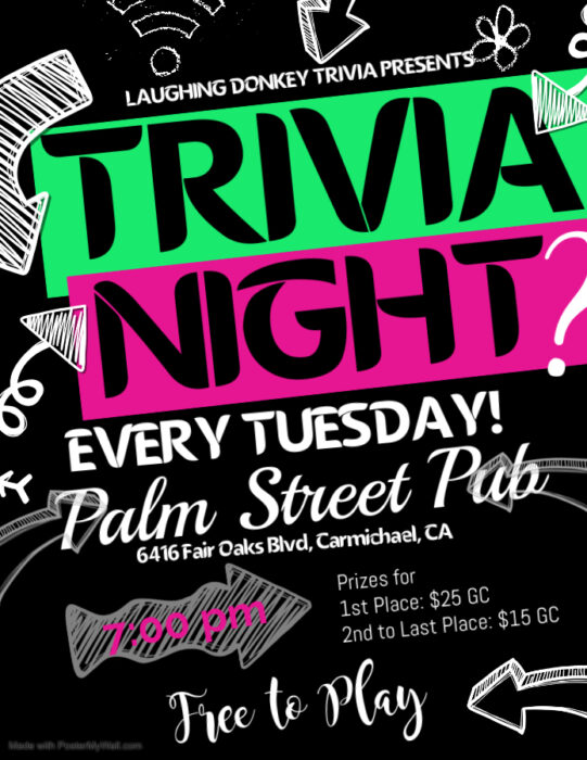 Palm Street Trivia Night