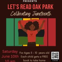 Let's Read Oak Park: Juneteenth Themed Story Time and Activity