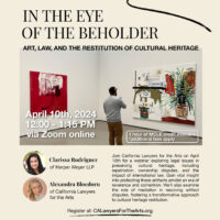 In the Eye of the Beholder: Art, Law, and the Restitution of Cultural Heritage