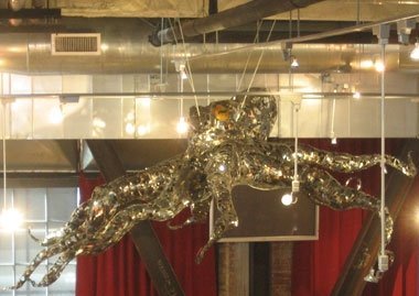 Suspended Octopus at Mikuni Downtown by Terrence Martin